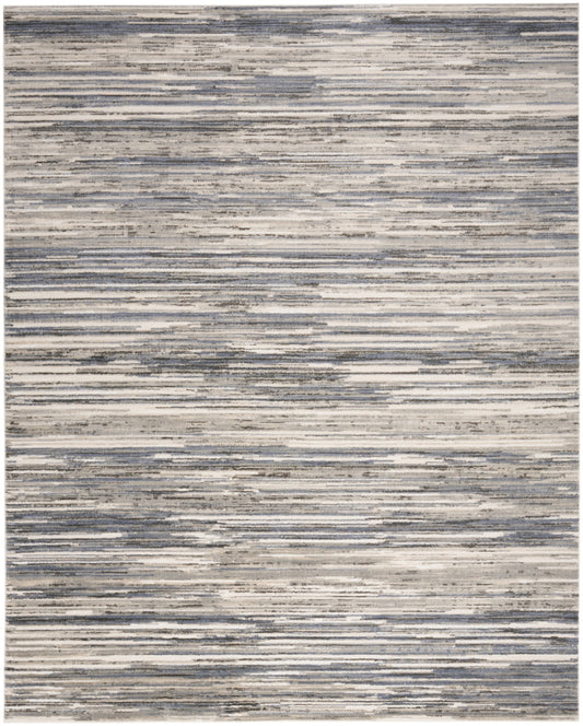 5' X 7' Cream Abstract Distressed Area Rug