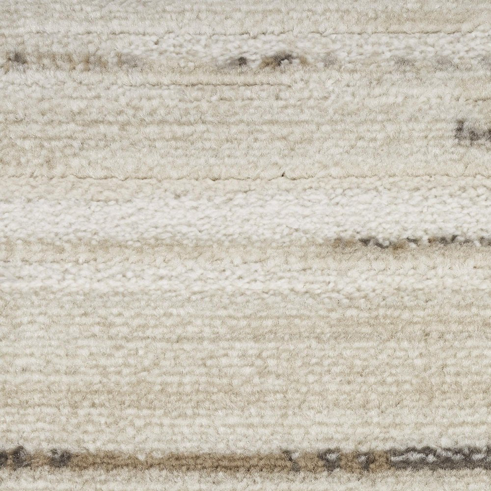 5' X 7' Cream Abstract Distressed Area Rug