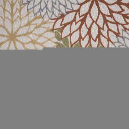 5' X 7' Cream Abstract Distressed Area Rug