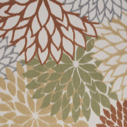 5' X 7' Cream Abstract Distressed Area Rug