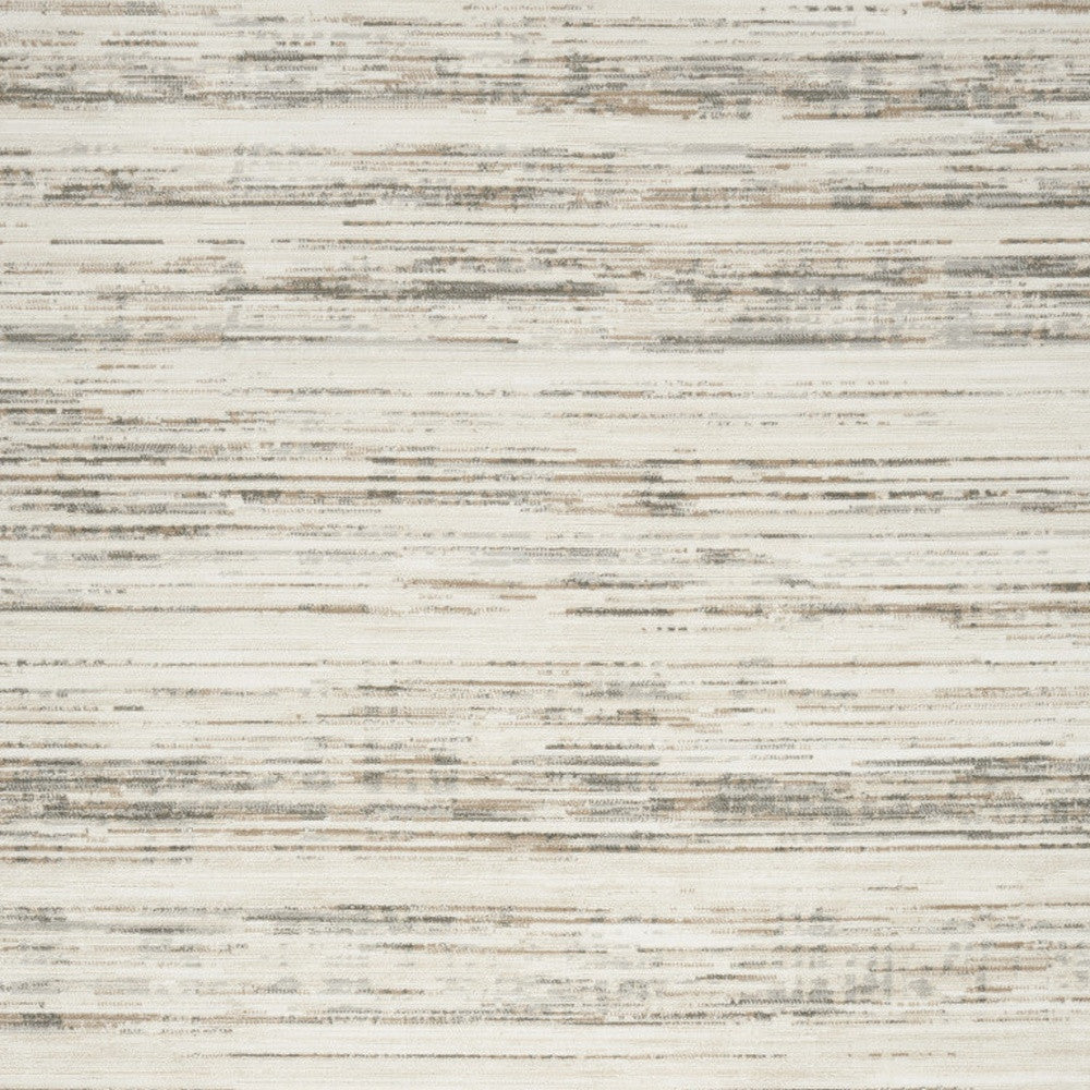 5' X 7' Cream Abstract Distressed Area Rug