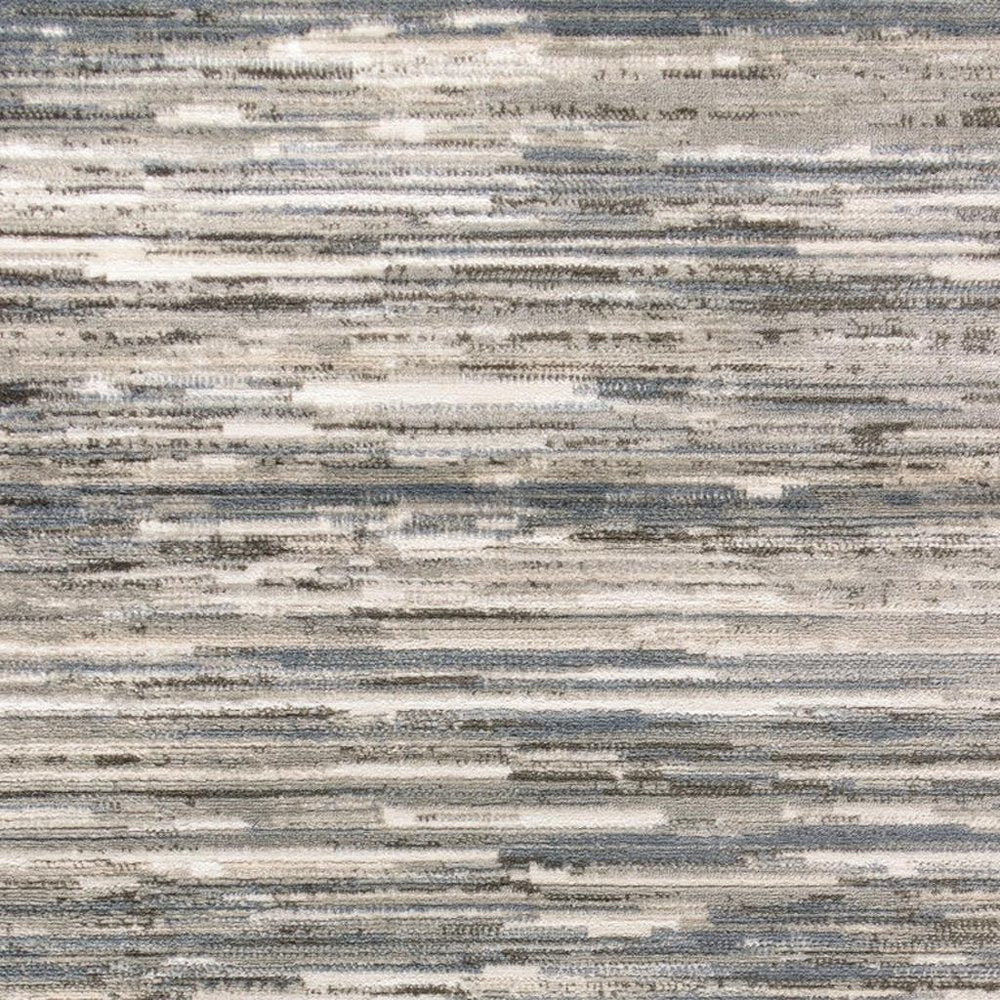 4' X 6' Cream Abstract Distressed Area Rug