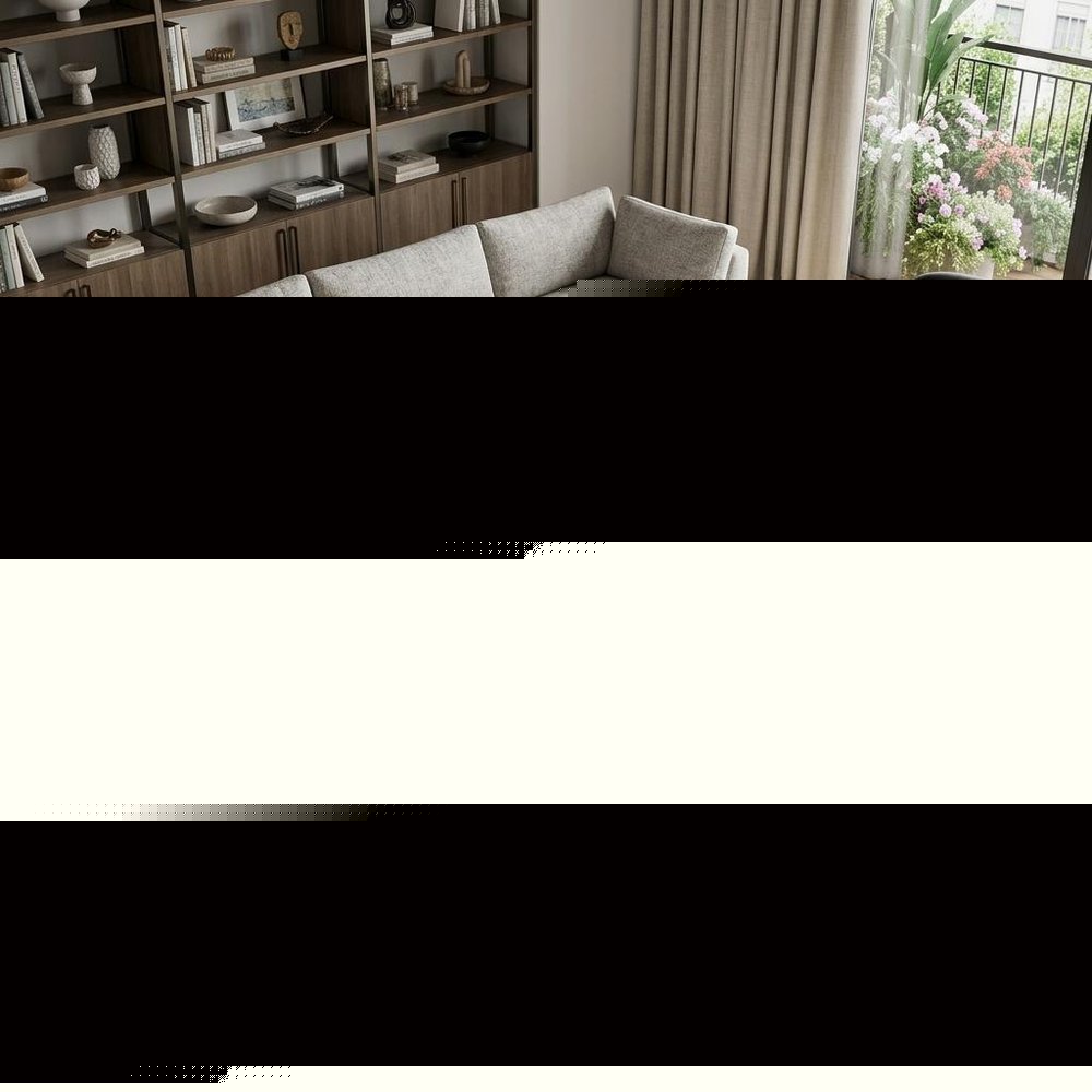 9' X 12' Cream Abstract Area Rug
