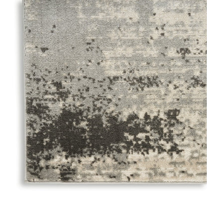 8' X 10' Cream Abstract Area Rug