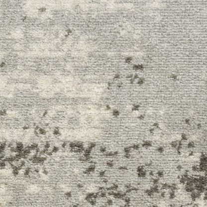 5' X 7' Cream Abstract Area Rug