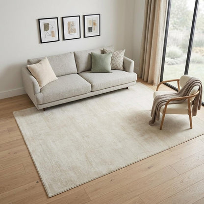 5' X 7' Cream Abstract Area Rug