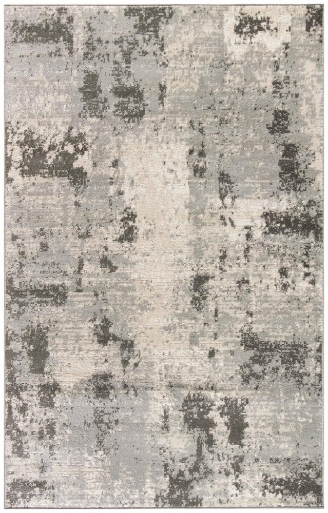 4' X 6' Cream Abstract Area Rug