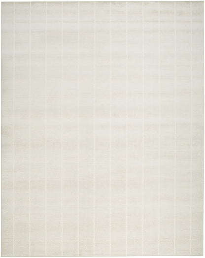 9' X 12' Cream Geometric Area Rug