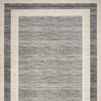 9' X 12' Gray Geometric Area Rug