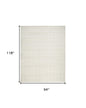 8' X 10' Cream Geometric Area Rug