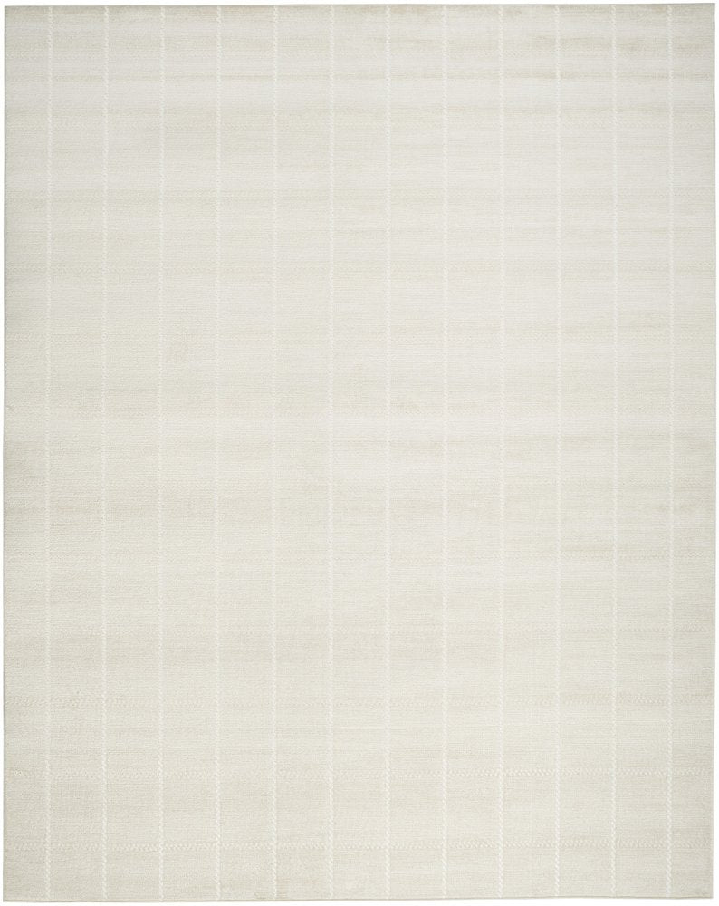 8' X 10' Cream Geometric Area Rug