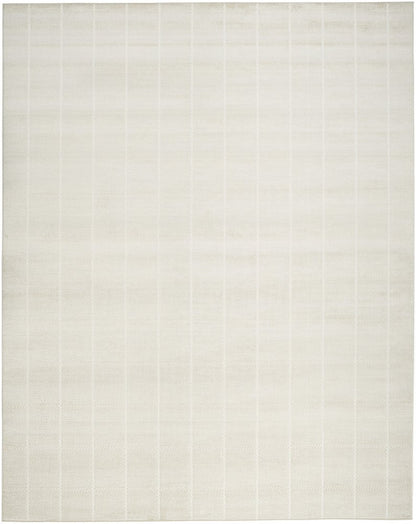 8' X 10' Cream Geometric Area Rug