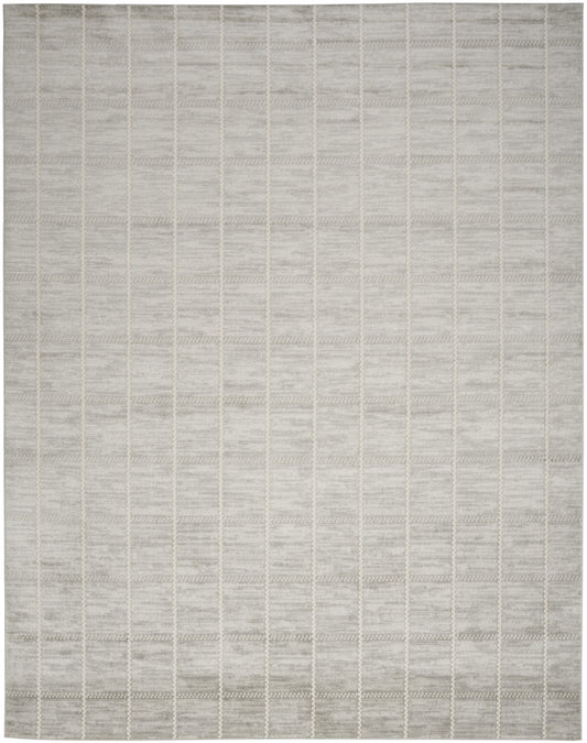 8' X 10' Gray Geometric Area Rug