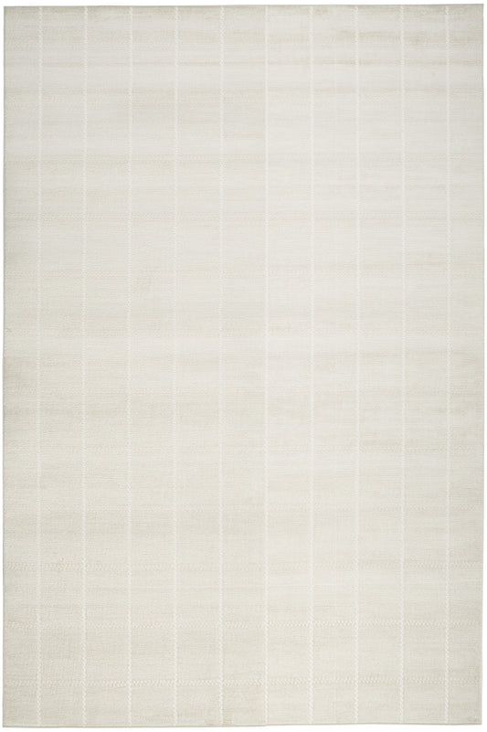 5' X 7' Cream Geometric Area Rug