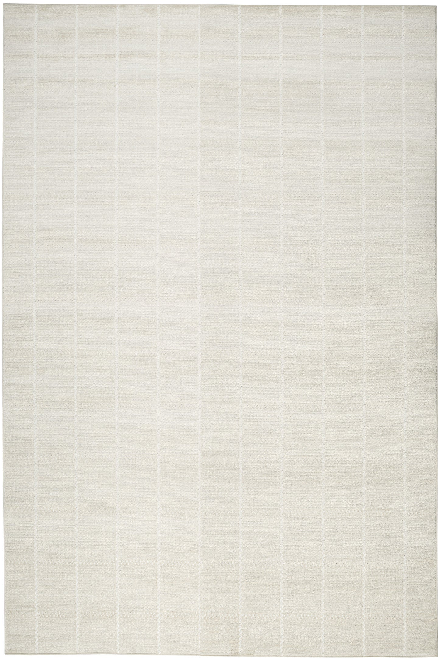 5' X 7' Cream Geometric Area Rug