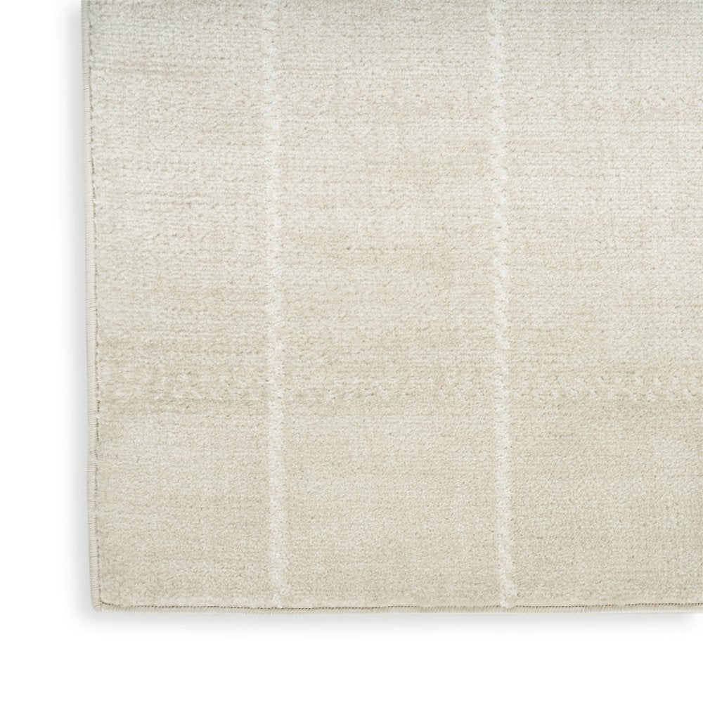 5' X 7' Cream Geometric Area Rug