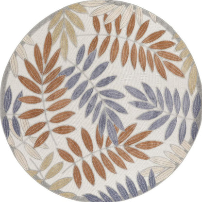 5' X 7' Cream Geometric Area Rug