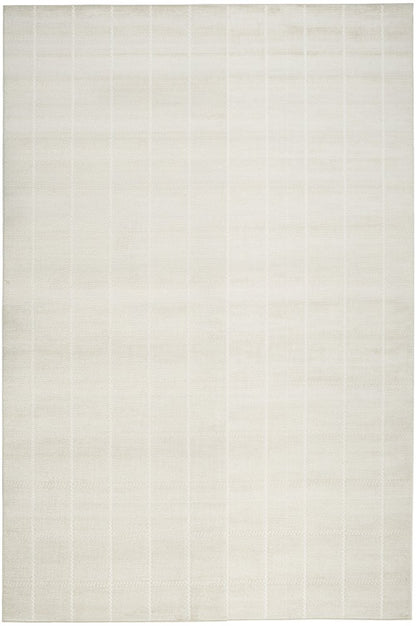 5' X 7' Cream Geometric Area Rug
