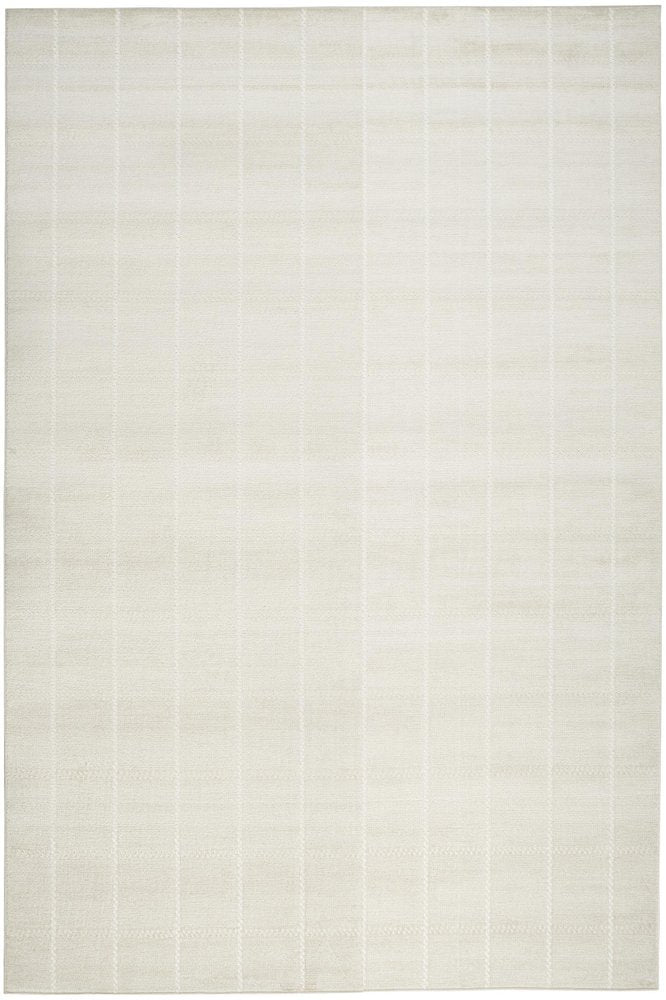 5' X 7' Cream Geometric Area Rug