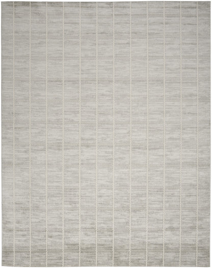 5' X 7' Gray Geometric Area Rug