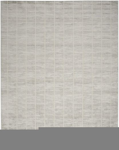 5' X 7' Gray Geometric Area Rug