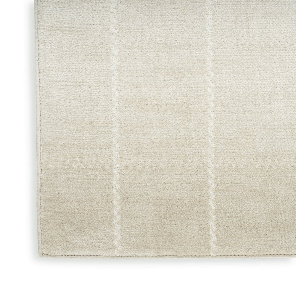 4' X 6' Cream Geometric Area Rug