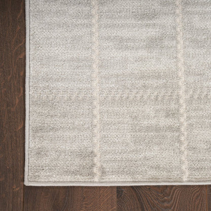 4' X 6' Gray Geometric Area Rug