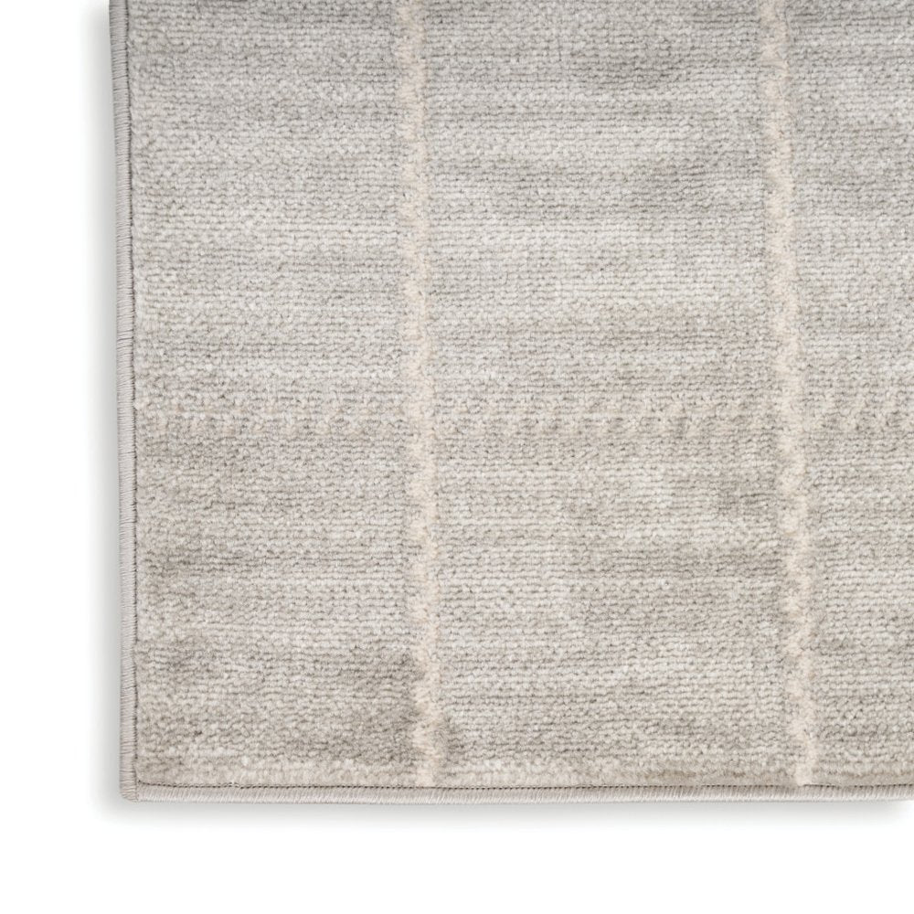 4' X 6' Gray Geometric Area Rug