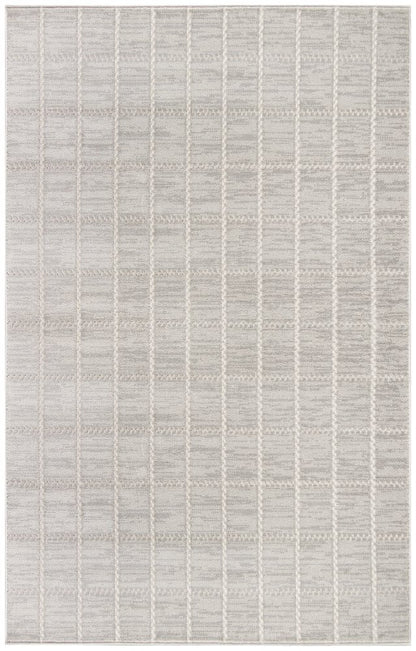 4' X 6' Gray Geometric Area Rug
