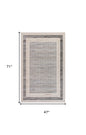 4' X 6' Gray Geometric Area Rug