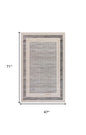 4' X 6' Gray Geometric Area Rug