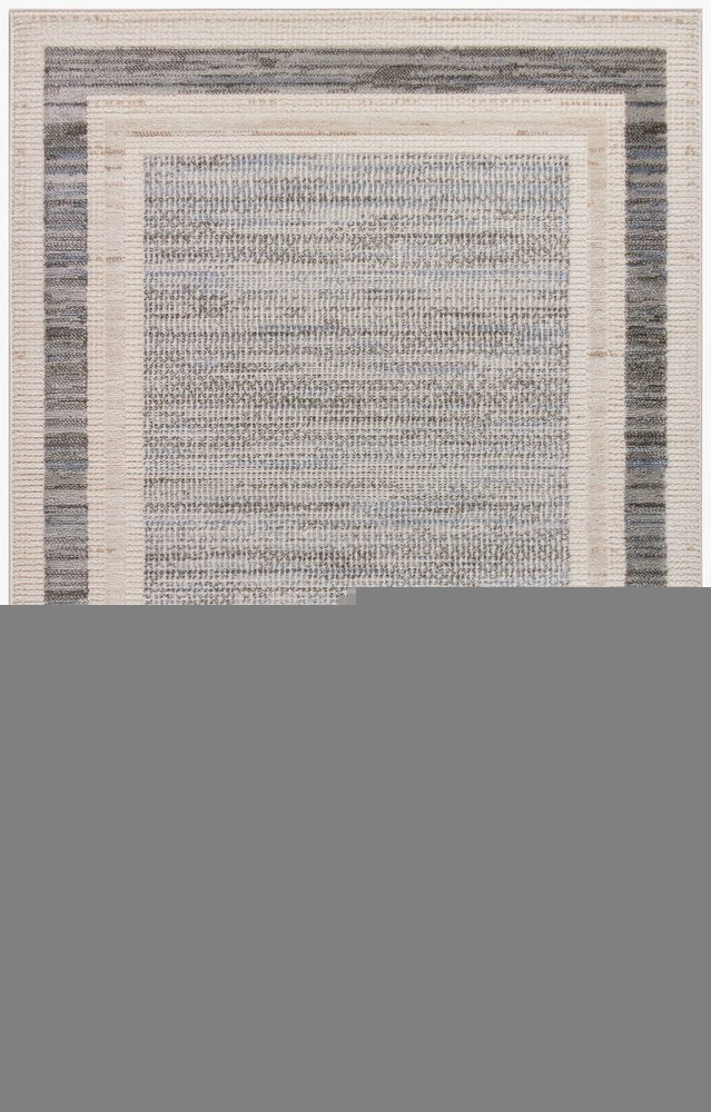 4' X 6' Gray Geometric Area Rug