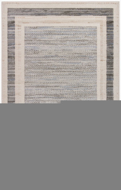 4' X 6' Gray Geometric Area Rug