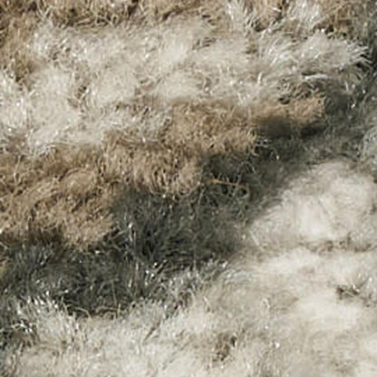 9' X 12' Cream Floral Distressed Area Rug