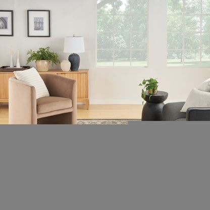 9' X 12' Gray Floral Distressed Area Rug