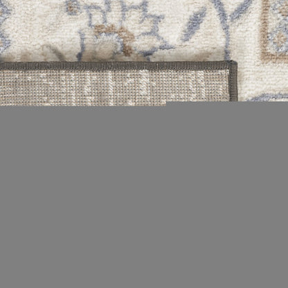 5' X 7' Gray Floral Distressed Area Rug