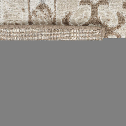 8' X 10' Brown Geometric Distressed Area Rug