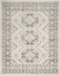 5' X 7' Gray Geometric Distressed Area Rug