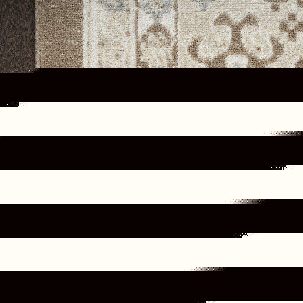 4' X 6' Brown Geometric Distressed Area Rug