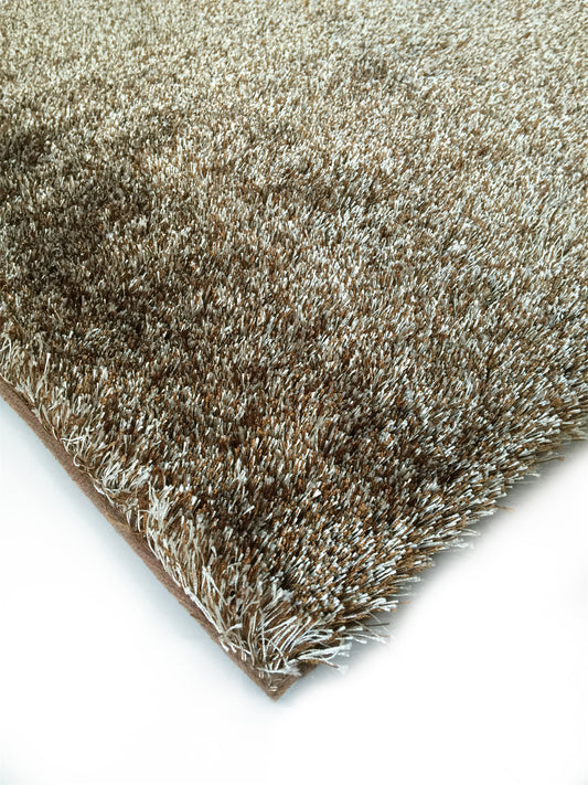 2' X 3' Brown Shag Hand Tufted Area Rug