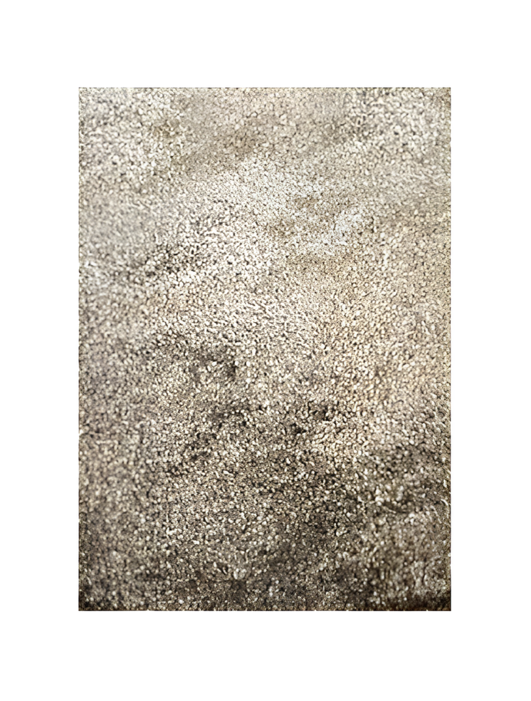 2' X 3' Brown Shag Hand Tufted Area Rug