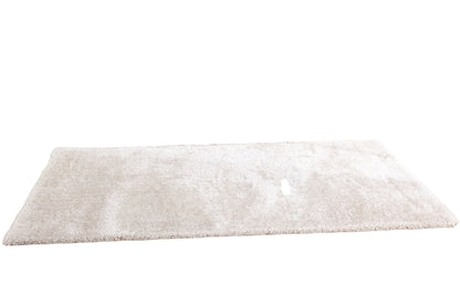 8' X 11' White Shag Hand Tufted Area Rug