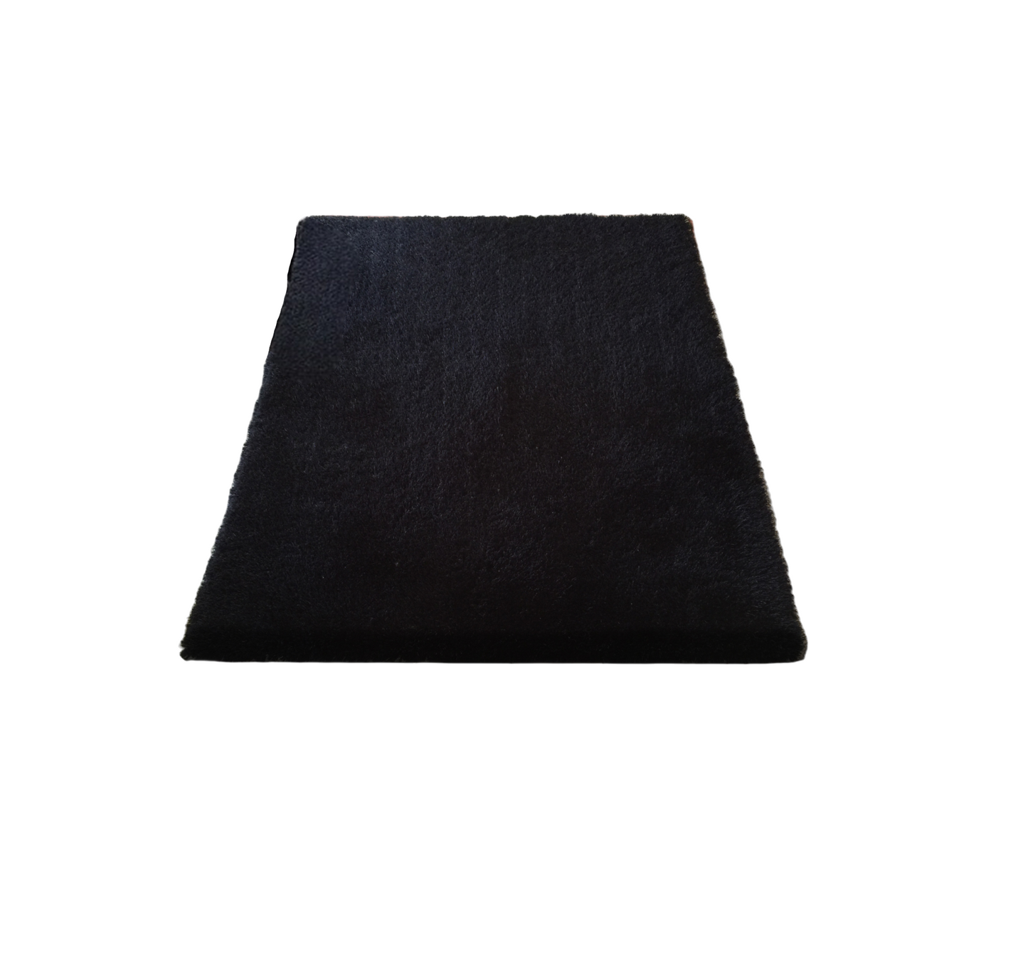 5' X 7' Black Shag Hand Tufted Area Rug