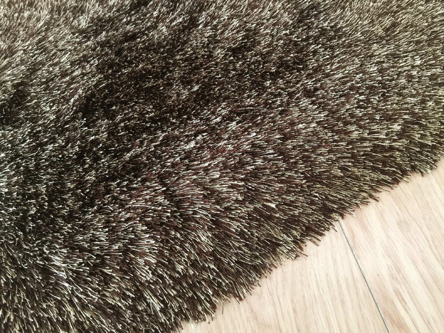 8' X 11' Brown Shag Hand Tufted Area Rug