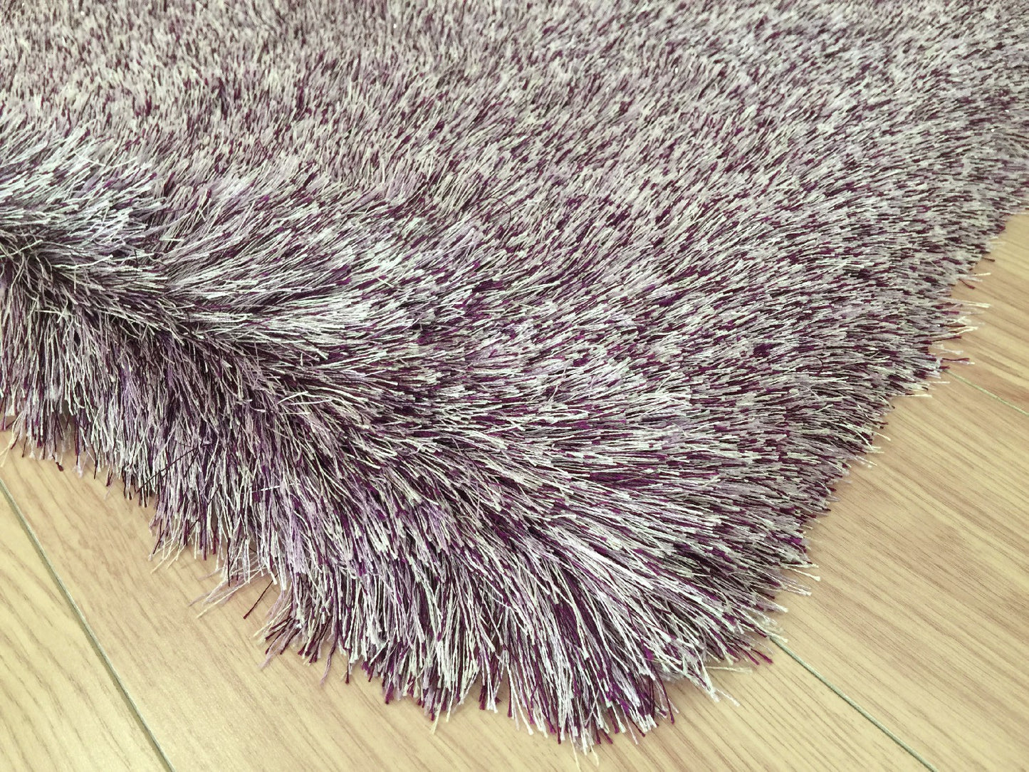 5' X 7' Purple Shag Hand Tufted Area Rug