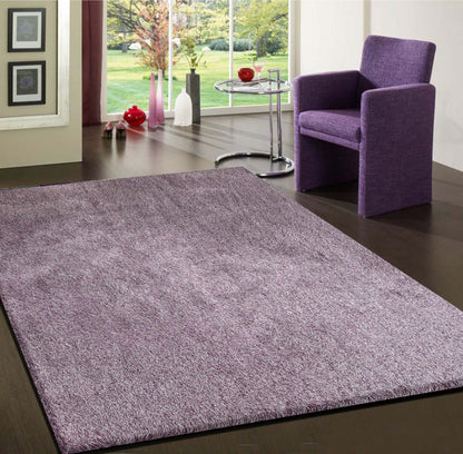 5' X 7' Purple Shag Hand Tufted Area Rug