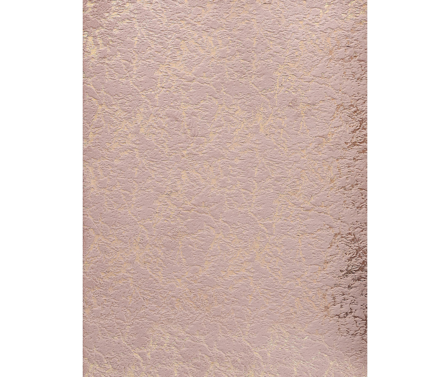 2' X 3' Beige and Gold Faux Fur Abstract Shag Non Skid Area Rug