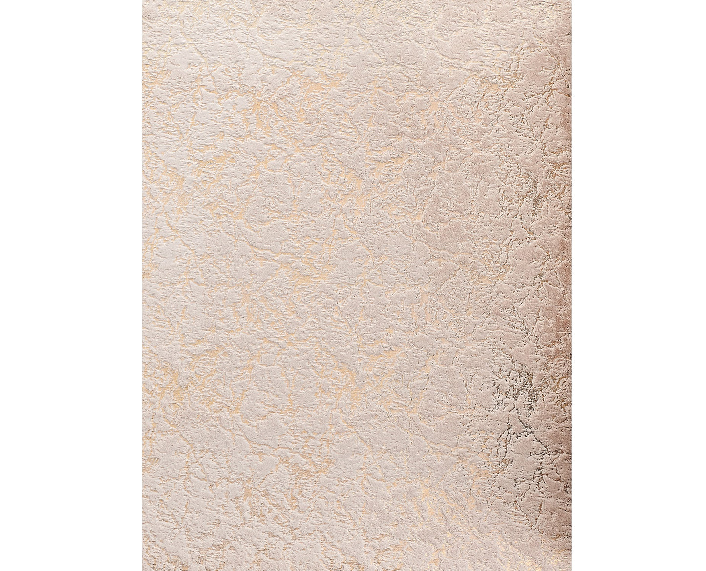 2' X 3' Beige and Gold Faux Fur Abstract Shag Non Skid Area Rug