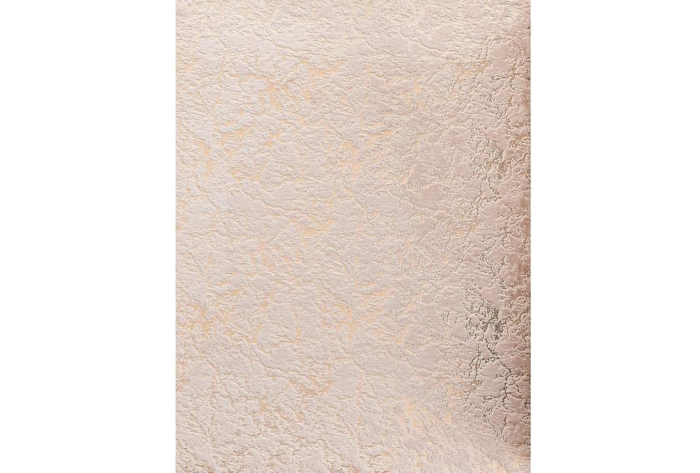 2' X 3' Beige and Gold Faux Fur Abstract Shag Non Skid Area Rug