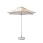 9' Ecru Polyester Round Market Patio Umbrella